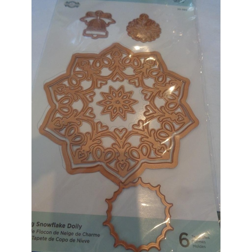 Spellbinders CHARMING SNOWFLAKE DOILY Die Cut Emboss Stencil